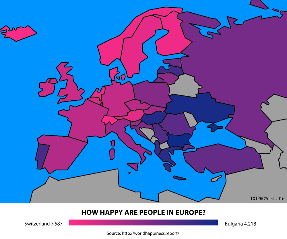 kaart-europa-hoe-gelukkig